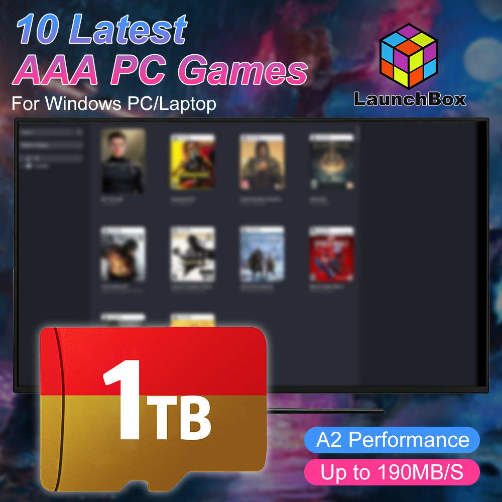 Retro Gaming Laptop - Karta TF JMachen 1TB z wbudowanymi