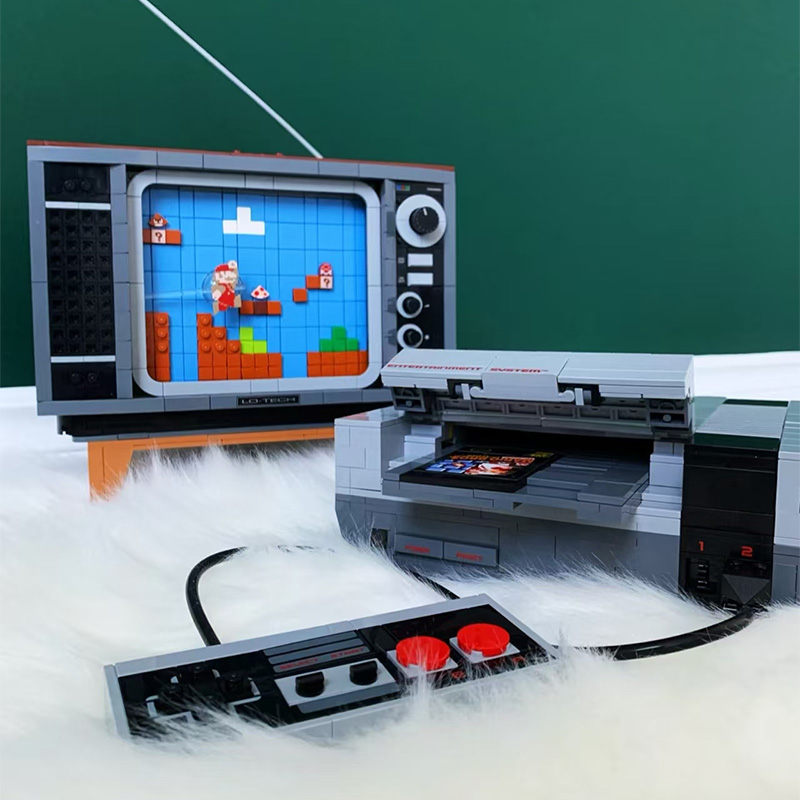Retro Gaming Lego - Klocki konstrukcyjne model konsoli Super NES,