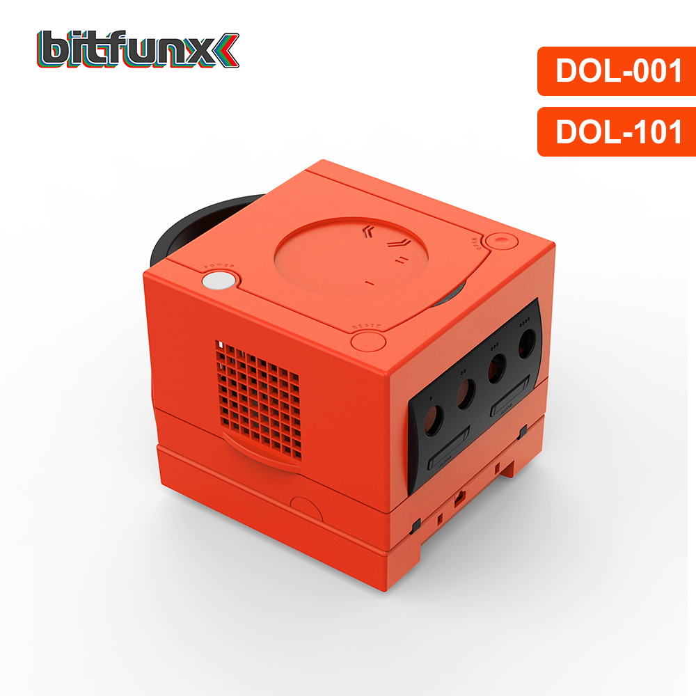 Retro Gaming Usb Stick - Bitfunx ciepła czerwona NGC wymienna obudowa