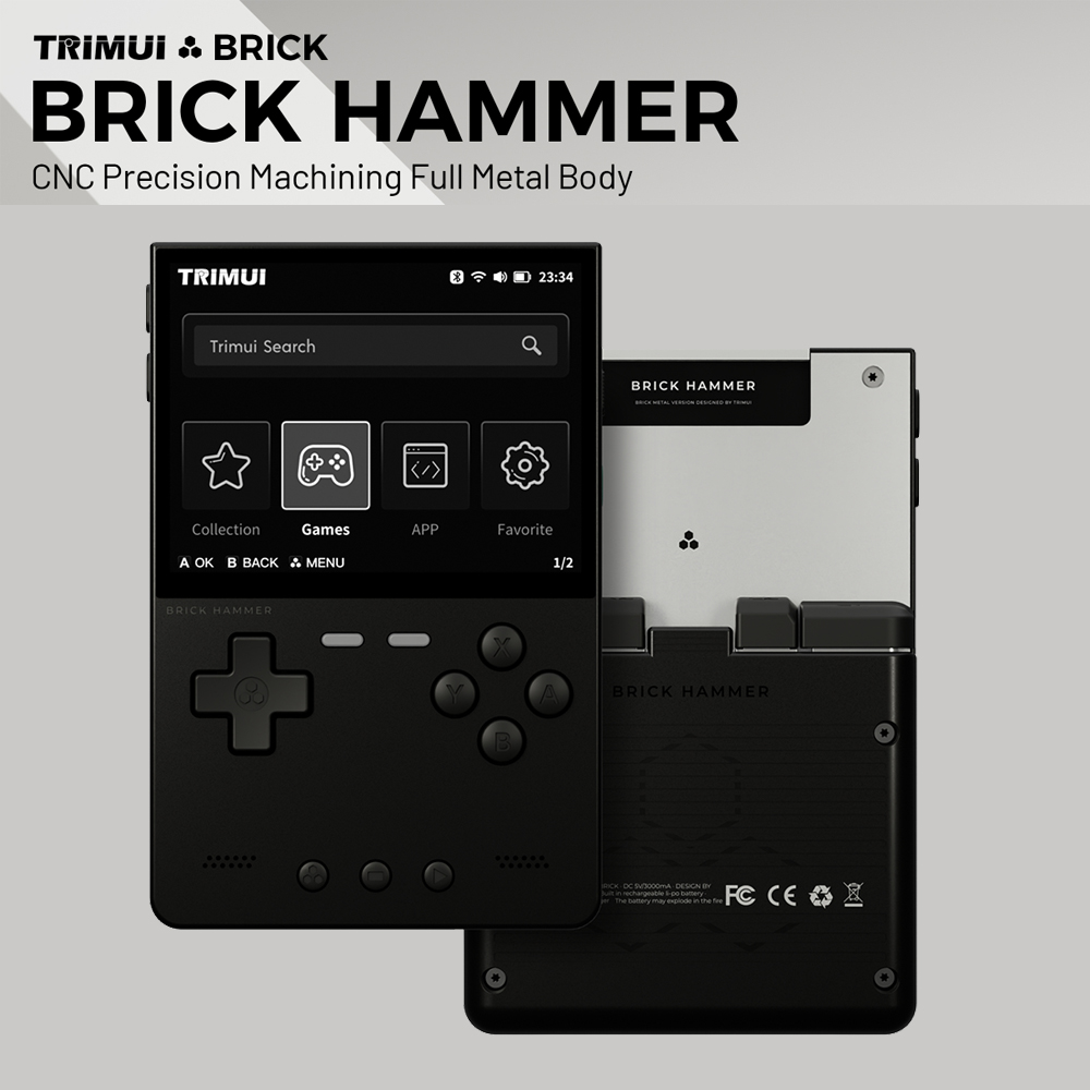 Retro Gaming Laptop - Metalowa obudowa Trimui Brick Hammer Console
