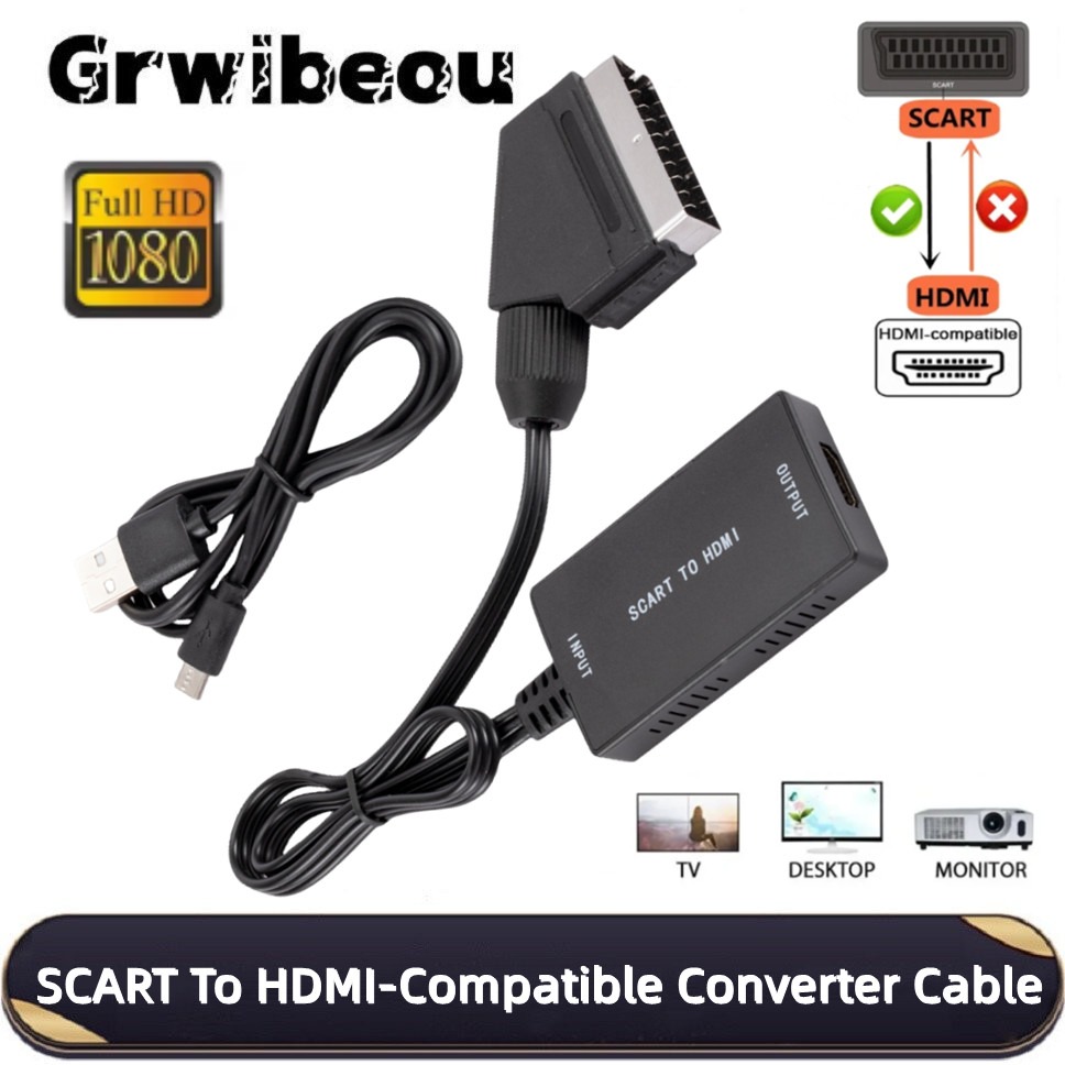 Konwerter HD1080P SCART na HDM – Scart To Hdmi recenzja i cena