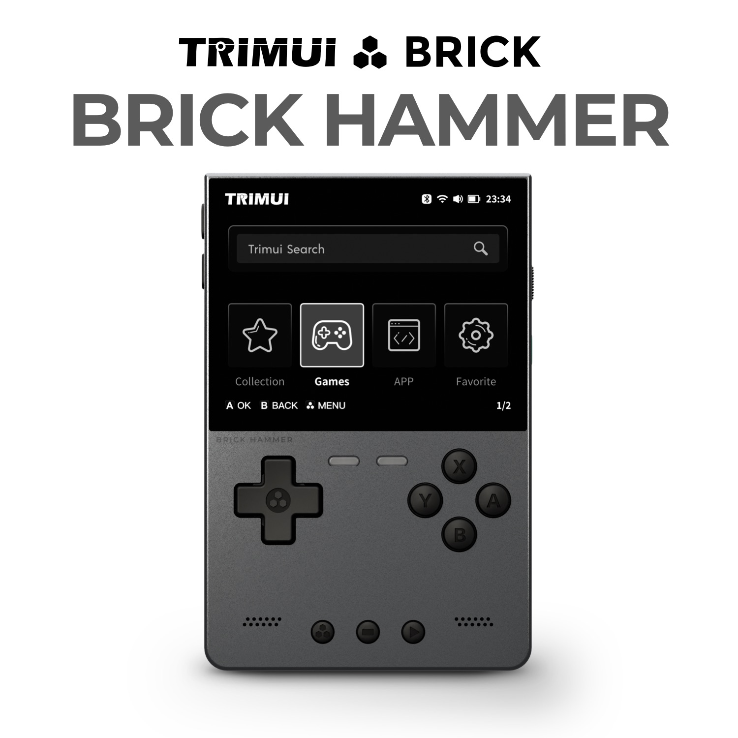 Metalowa obudowa Trimui Brick  – Retro Gaming Laptop recenzja i cena